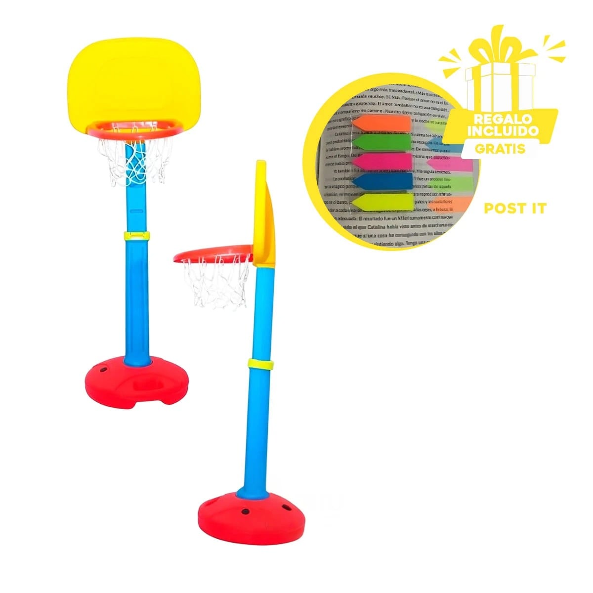 PACK2 CANASTA DE BALONCESTO COMPACTA Y+LIGAS DE REGALO - 1