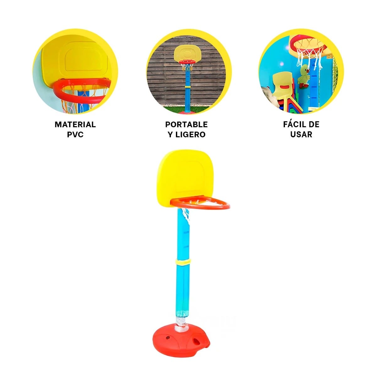 PACK2 CANASTA DE BALONCESTO COMPACTA Y+LIGAS DE REGALO - 2