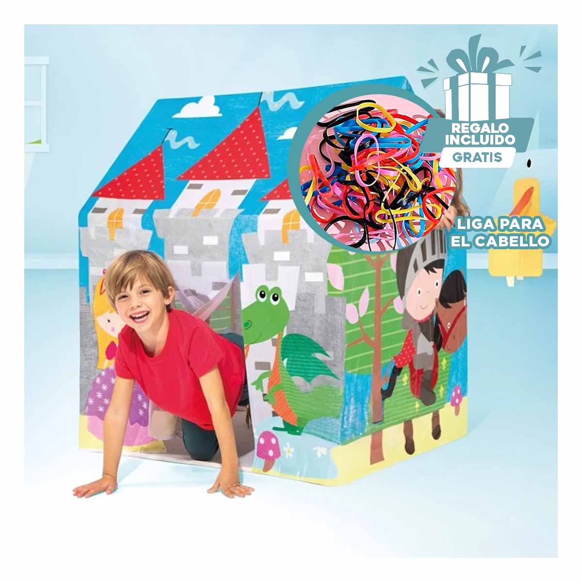 PACK5 CARPA PARA NIÑOS ARMABLE MULTICOLOR Y+LIGAS DE REGALO - 1