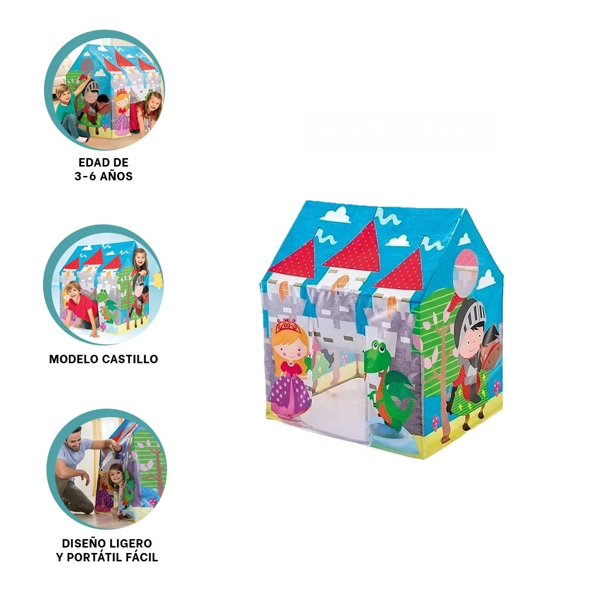 PACK5 CARPA PARA NIÑOS ARMABLE MULTICOLOR Y+LIGAS DE REGALO - 2