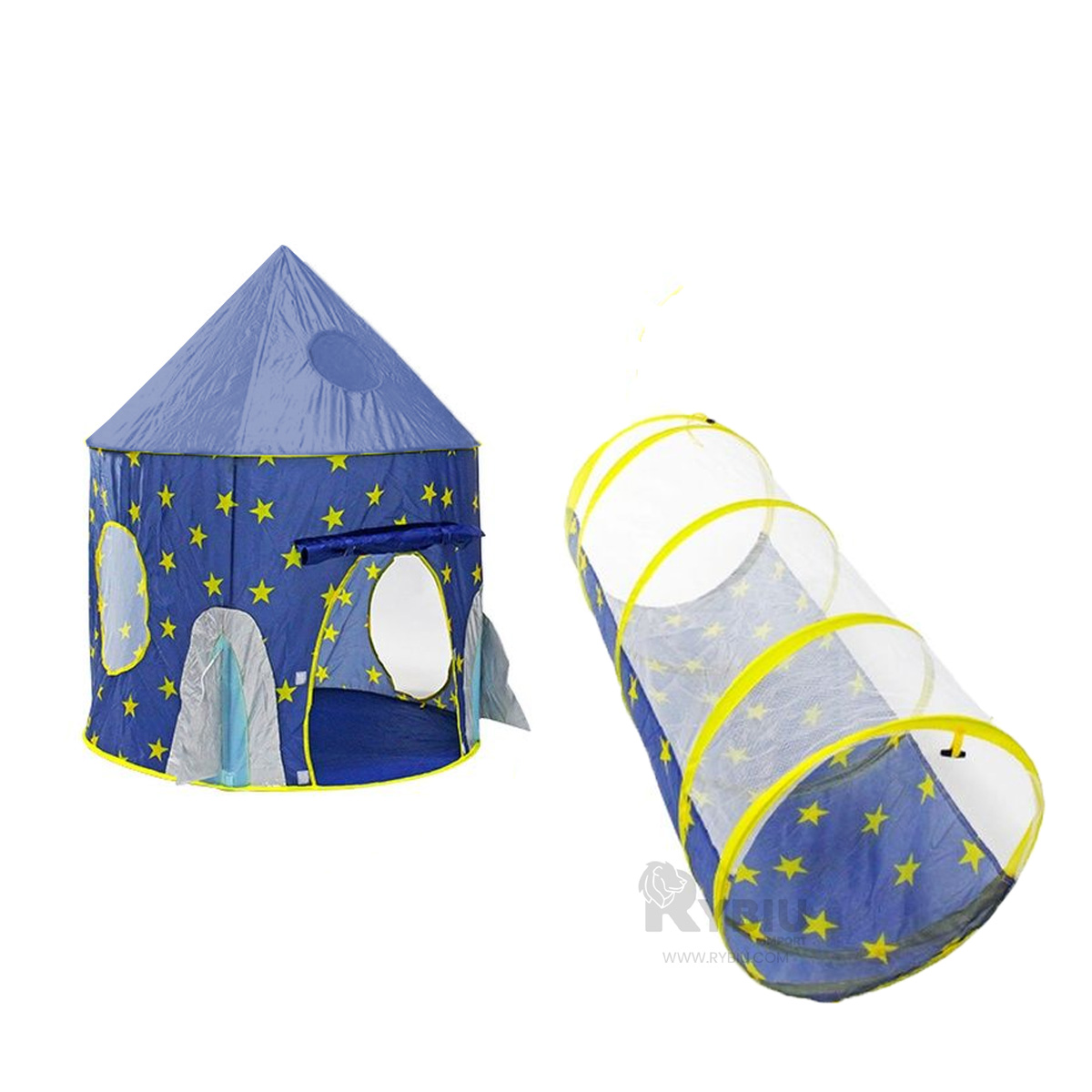 PACK5 JUEGO DE DOS PIEZAS DE CARPA INFANTIL DE COLOR AZUL - 4