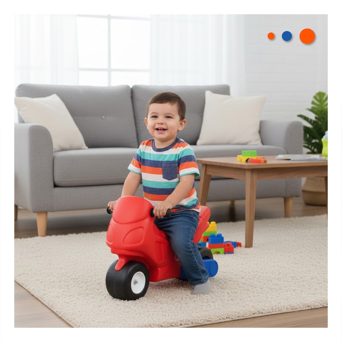PACK4 ACCESORIO DE JUEGO 42CMX26CMX40CM CON MOTO PARA NIÑOS CON MUCHA ENERGIA Y+PAPEL REGALO - 2