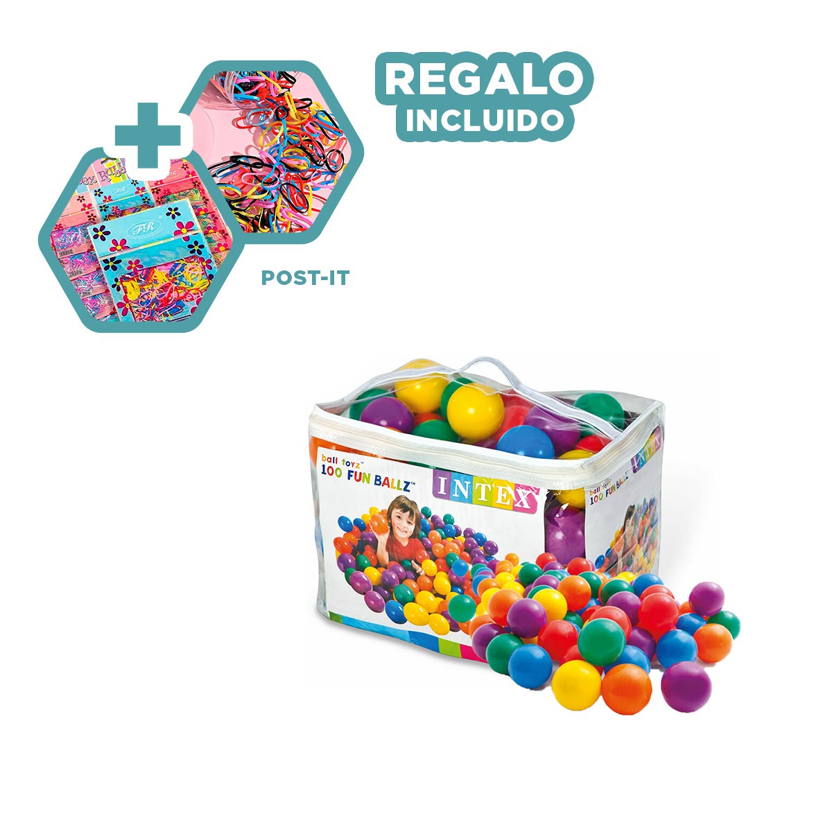 PACK3 PACK DE JUEGO DE NIÑOS EN MULTICOLOR Y+LIGAS DE REGALO - 1