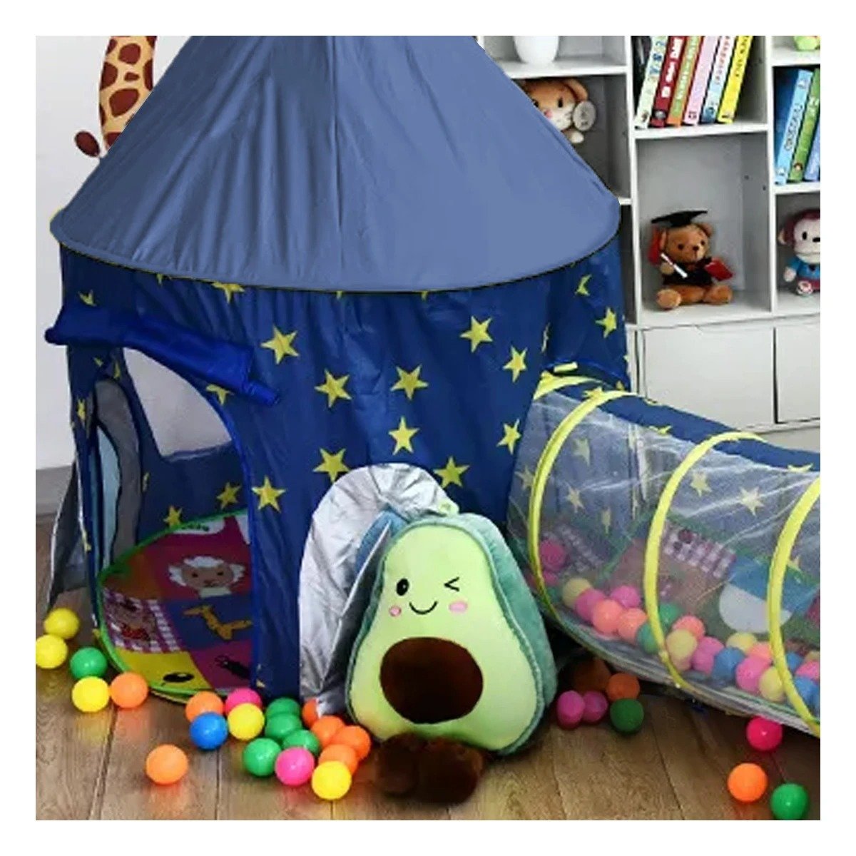 PACK4 HABITACION DE ESTILO CARPA AZUL PARA SU CASA DE GRAN CLASE Y+REGALO STICKER - 3