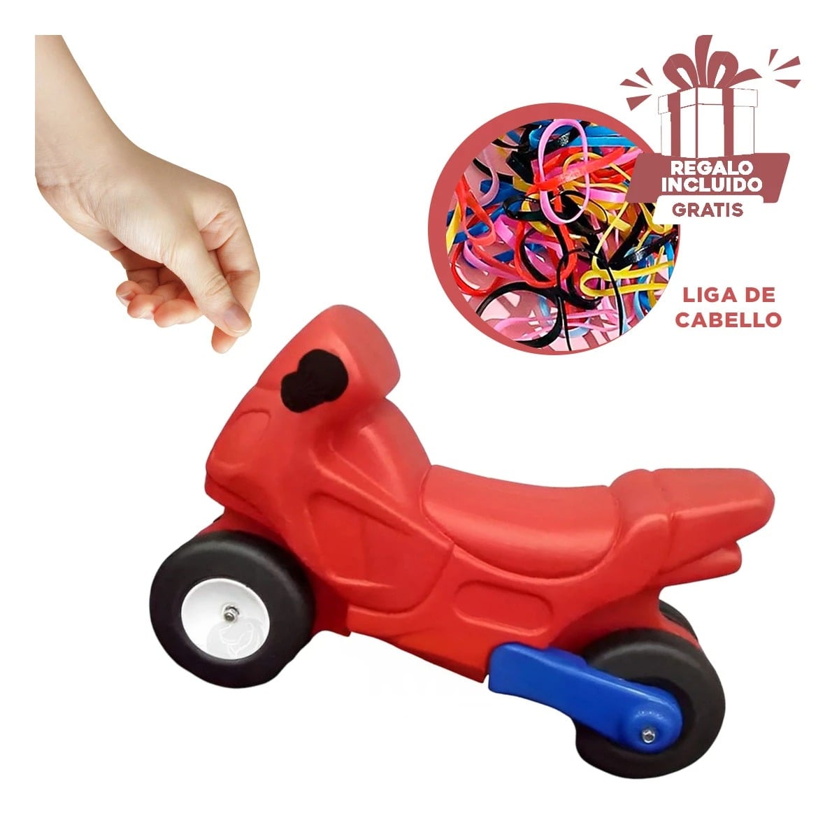 PACK3 BICICLETA COMPACTA EN MULTICOLOR Y+LIGAS DE REGALO - 1