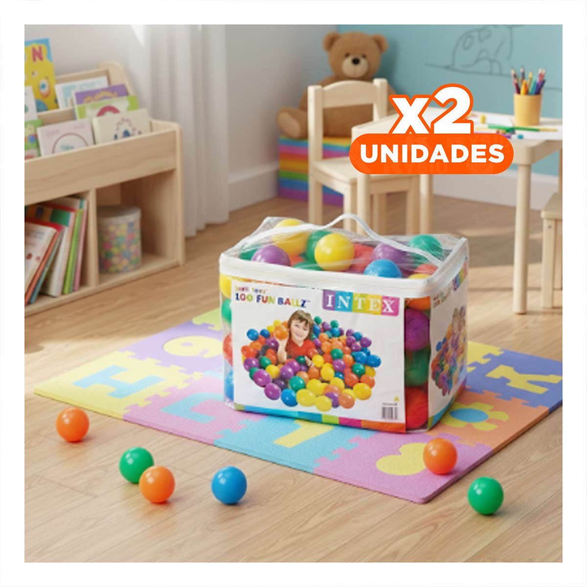 PACK2 GRUPO DE ELEMENTOS DE JUEGO PARA UN PATIO MUY DIVERTIDO Y+REGALO STICKER - 1