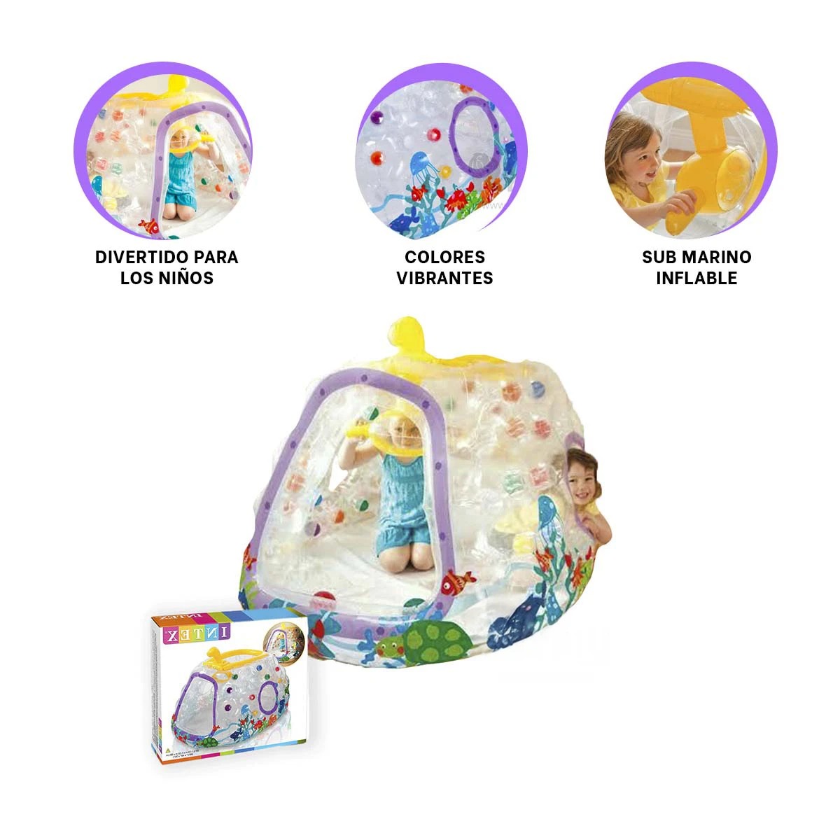 PACK3 SUBMARINO MODERNO EN MULTICOLOR Y+BANDERITAS ADHESIVAS - 2