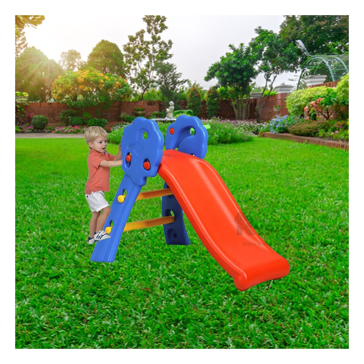 PACK2 ESTRUCTURA DE JUEGO 120CMX60CMX74CM CON RESBALADERA PARA DIVERSION Y+REGALO STICKER - 3