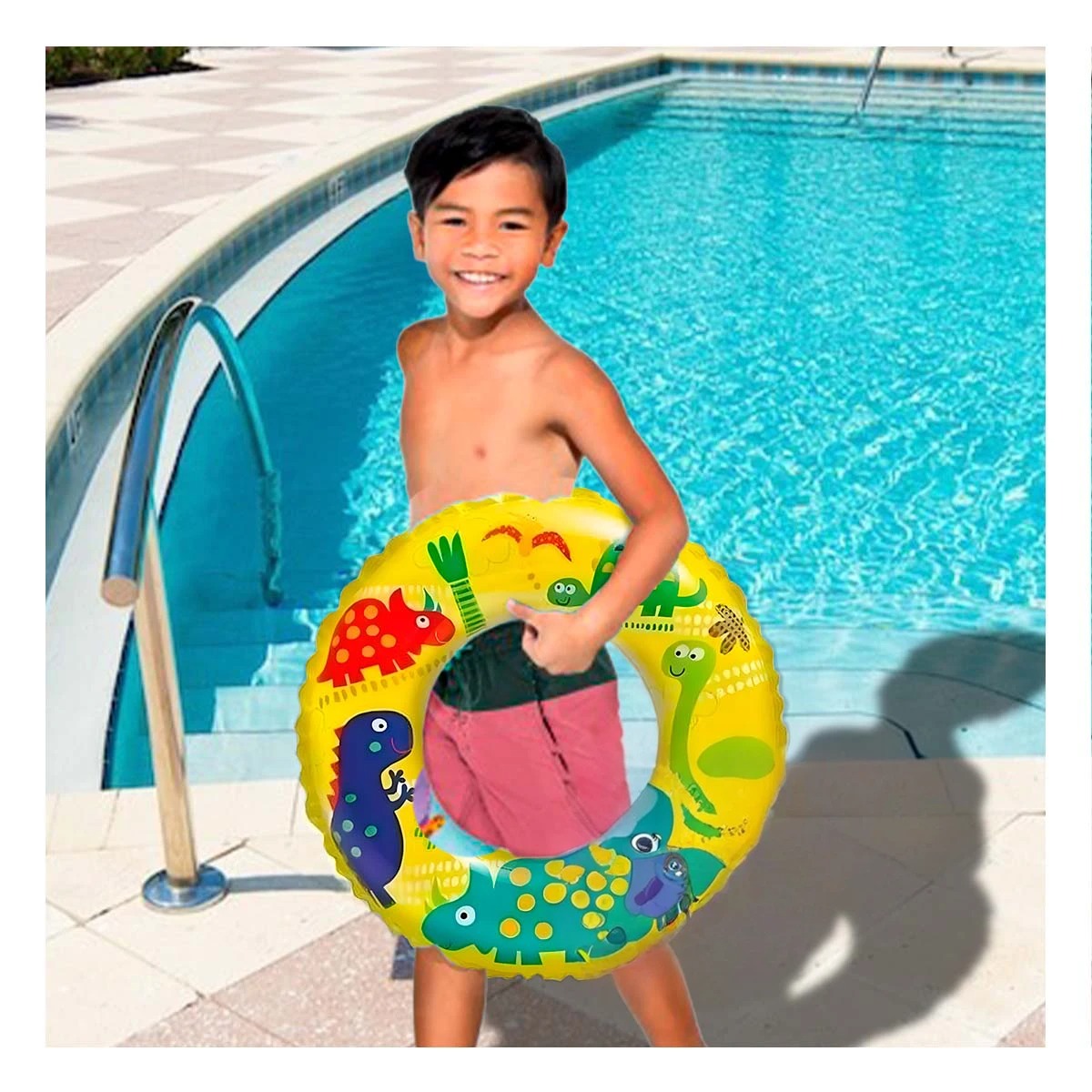 PACK9 FLOTADOR KIDS RESISTENTE EN AMARILLO Y+PAPEL DE REGALO - 1