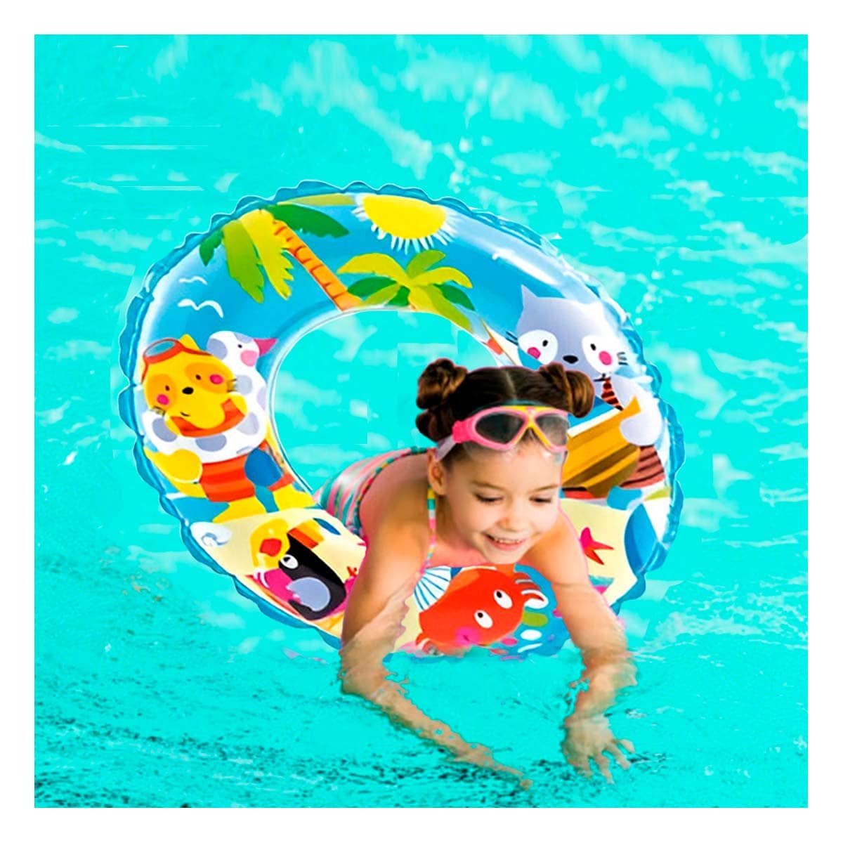 PACK5 FLOTADOR KIDS RESISTENTE EN CELESTE Y+PAPEL DE REGALO - 1