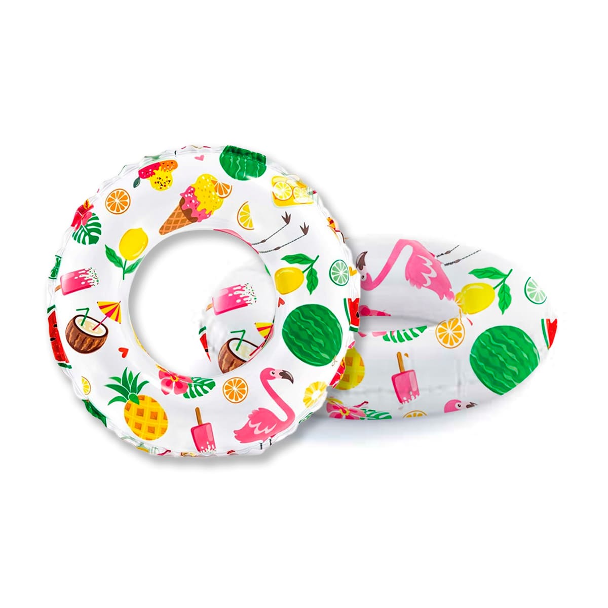 PACK5 FLOTADOR DE AVENTURAS DE FRUTAS Y+BANDERITAS ADHESIVAS - 3