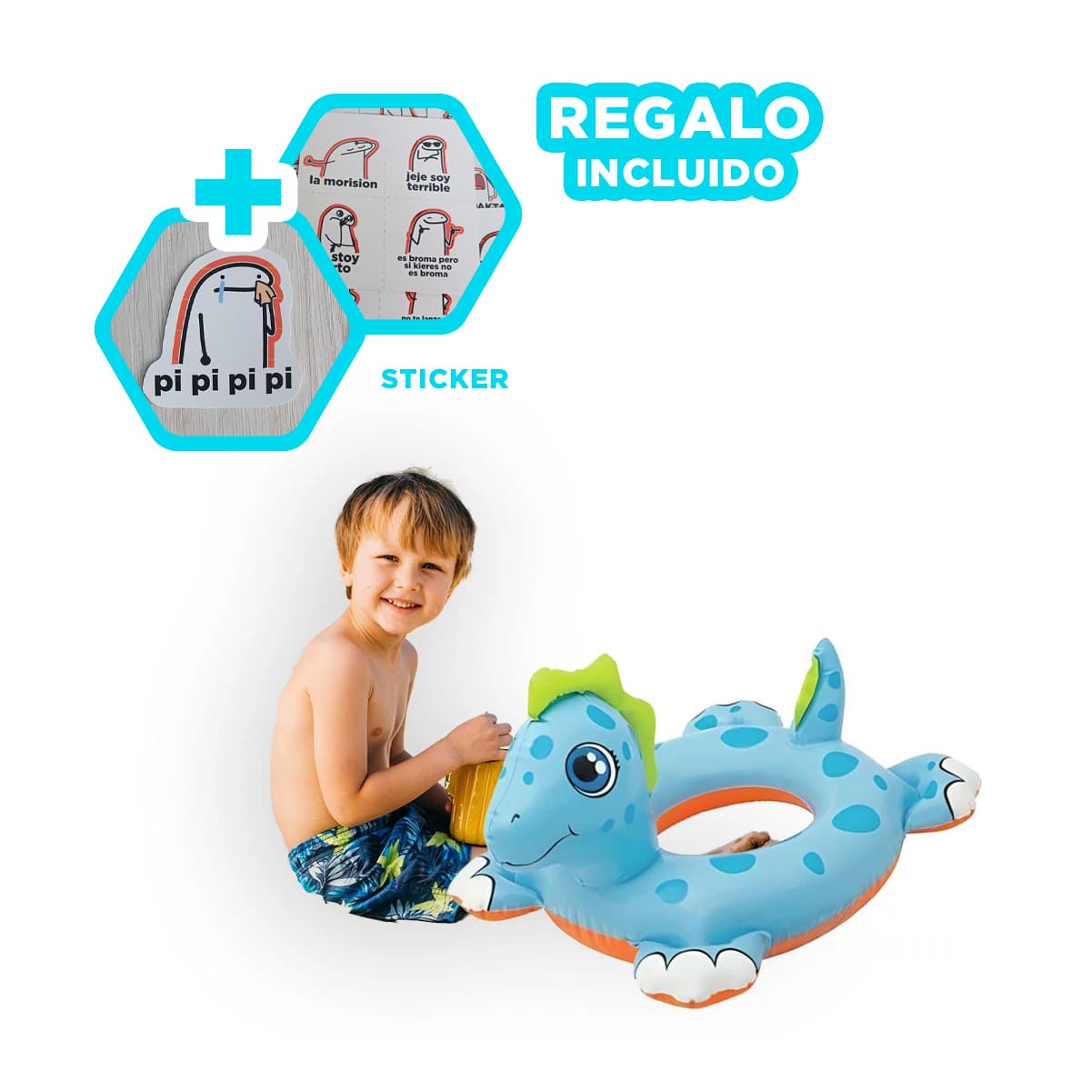 PACK3 FLOTADOR PRACTICO Y UTIL DE CABALLO Y+REGALO STICKERS - 1
