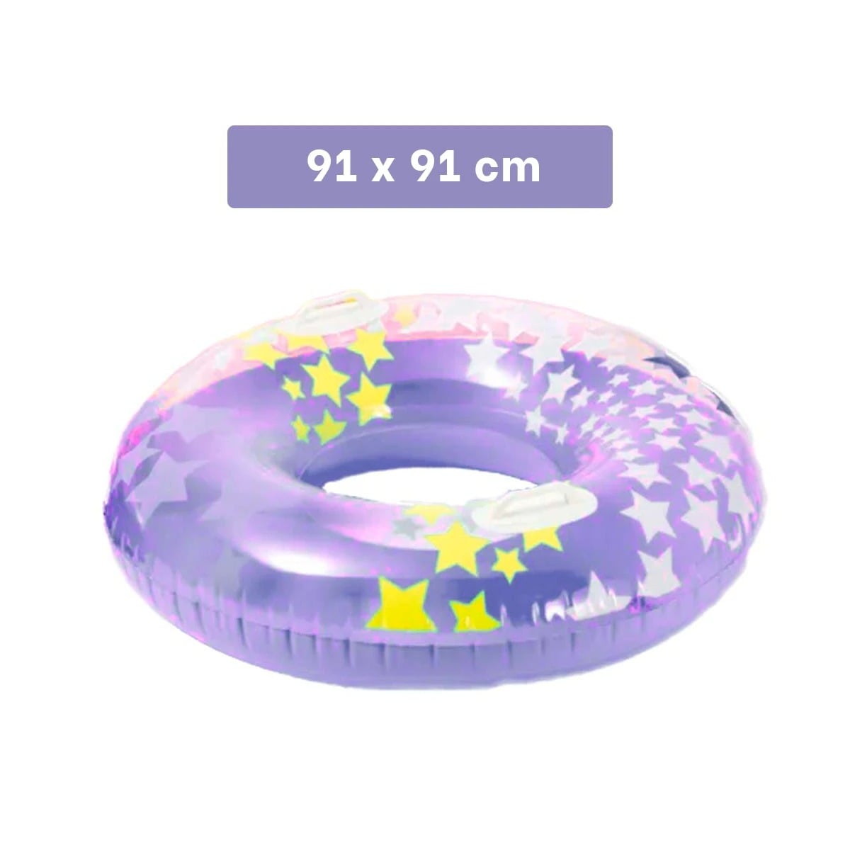PACK9 FLOTADOR DE PISCINA CON ASA ESTRELLA PARA NIÑOS MORADO - 5