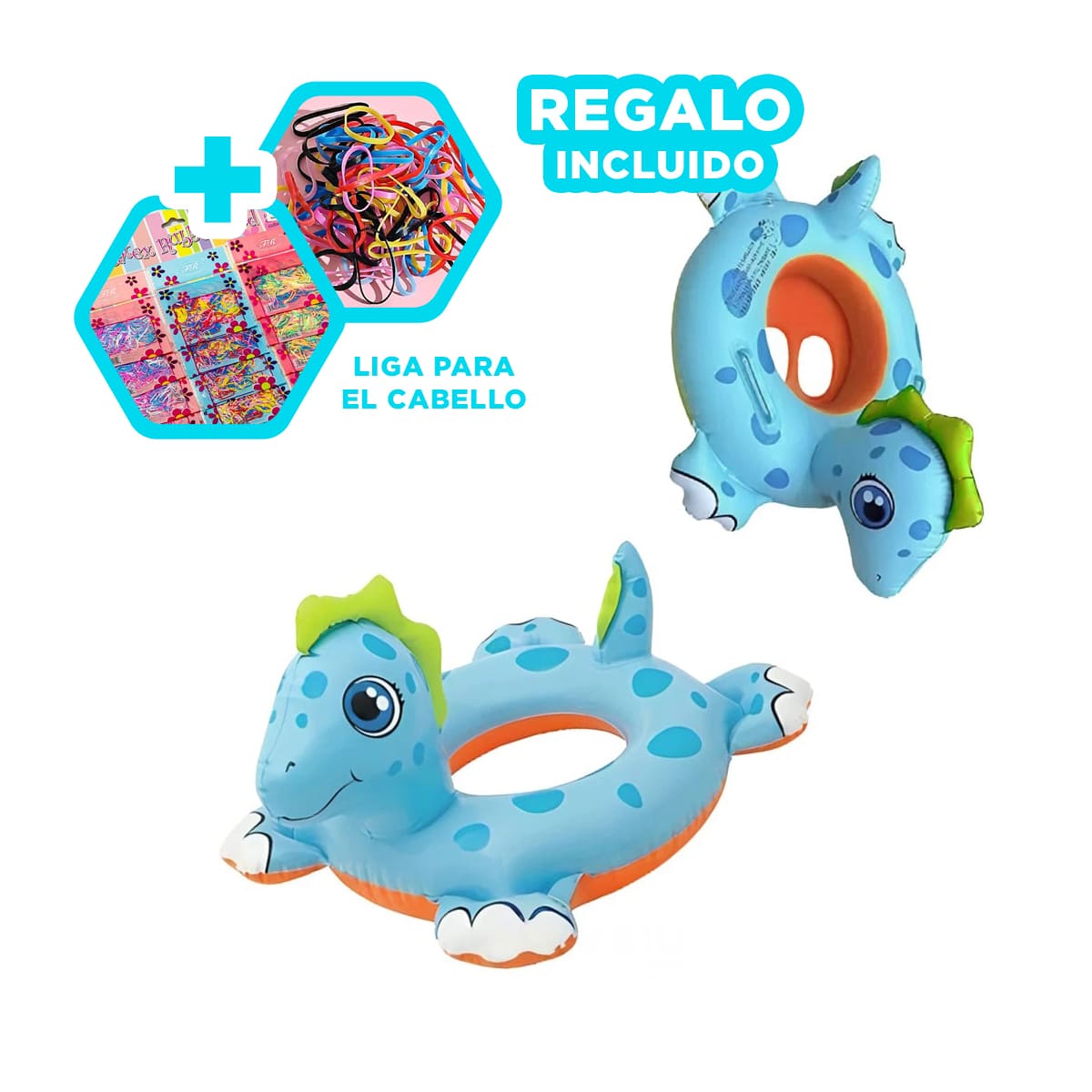 PACK9 BOYA DE PLAYA EN FORMA DE CABALLO Y+LIGAS DE REGALO - 1