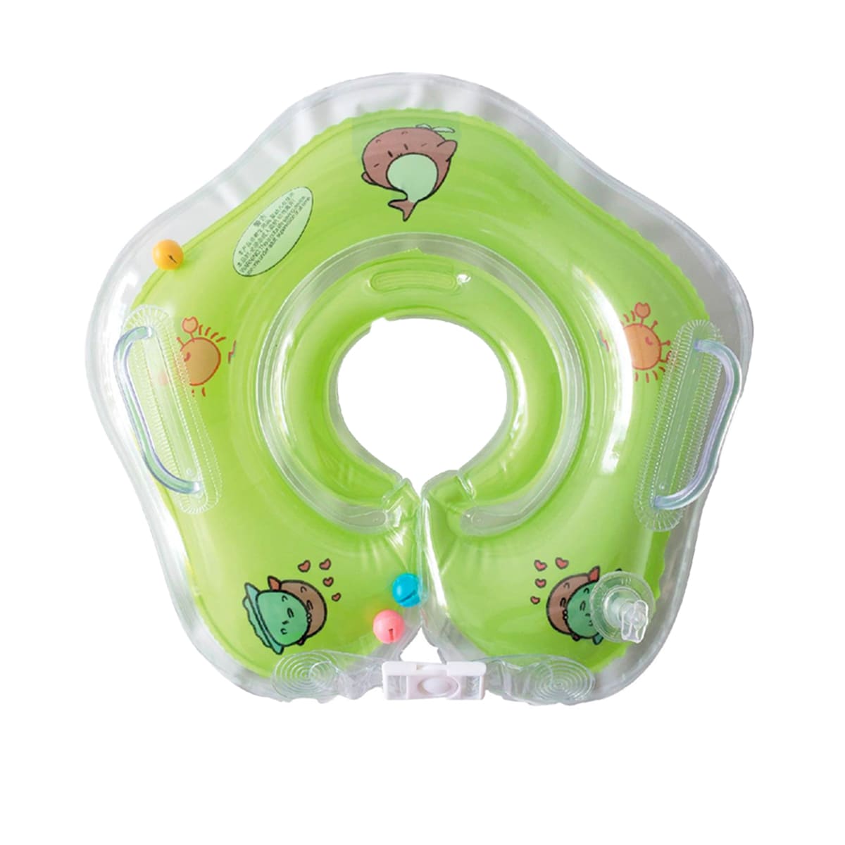 PACK5 FLOTADOR DIVERTIDO DE PISCINA PARA BEBES EN VERDE - 2
