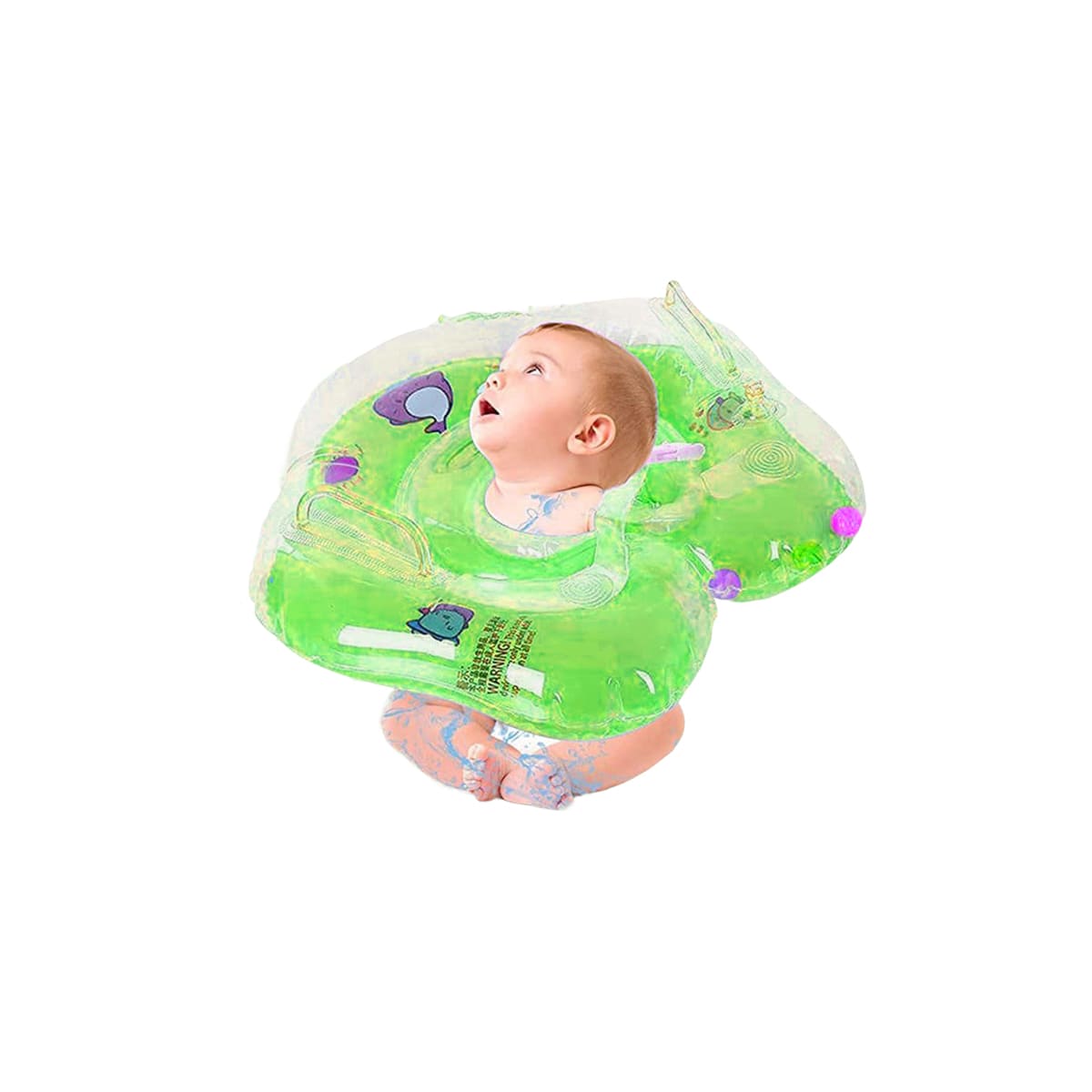 PACK5 FLOTADOR DIVERTIDO DE PISCINA PARA BEBES EN VERDE - 4