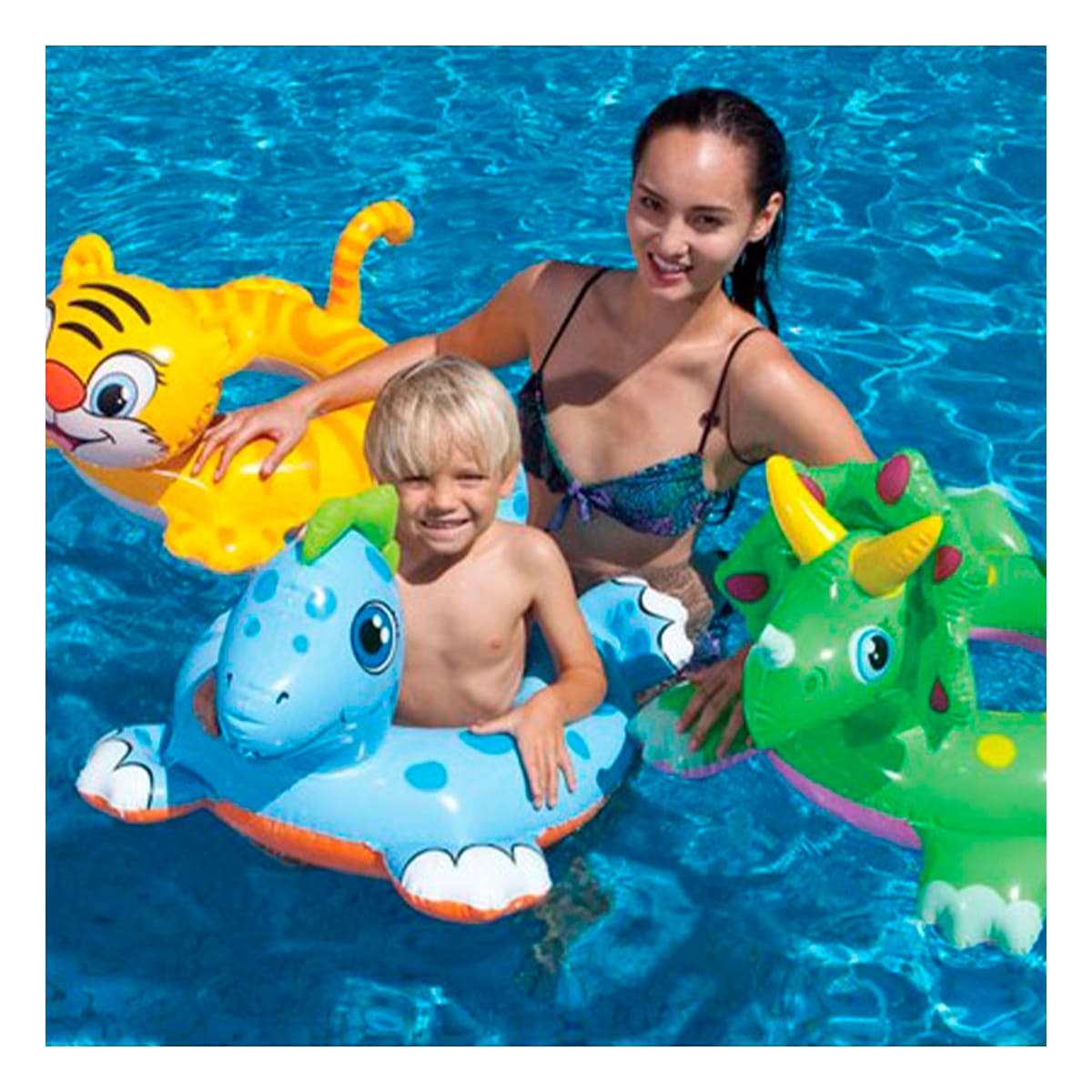 PACK3 BOYA DE PLAYA EN FORMA DE CABALLO Y+LIGAS DE REGALO - 3