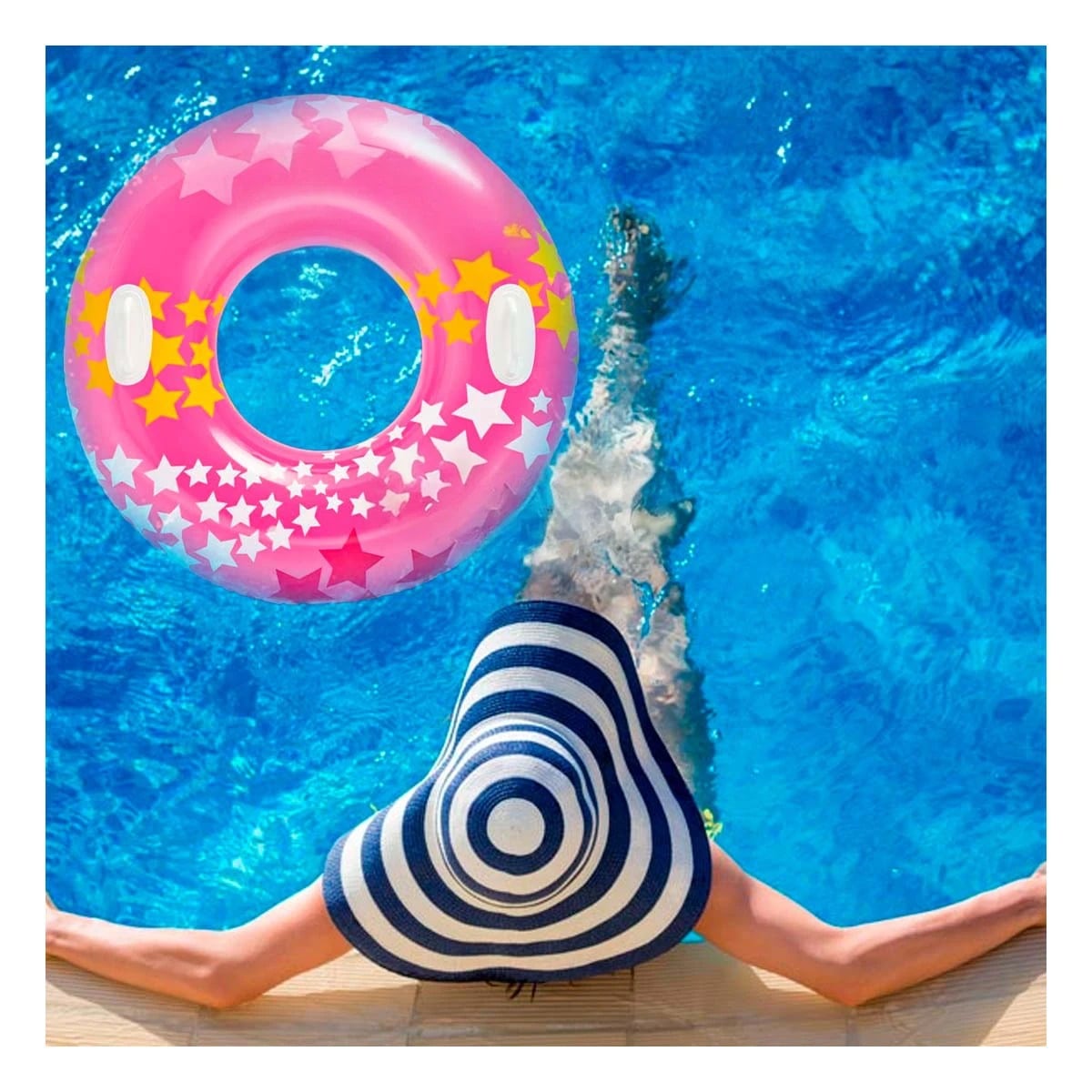 PACK12 INFLABLE AGRADABLE EN COLOR ROSADO Y+LIGAS DE REGALO - 1