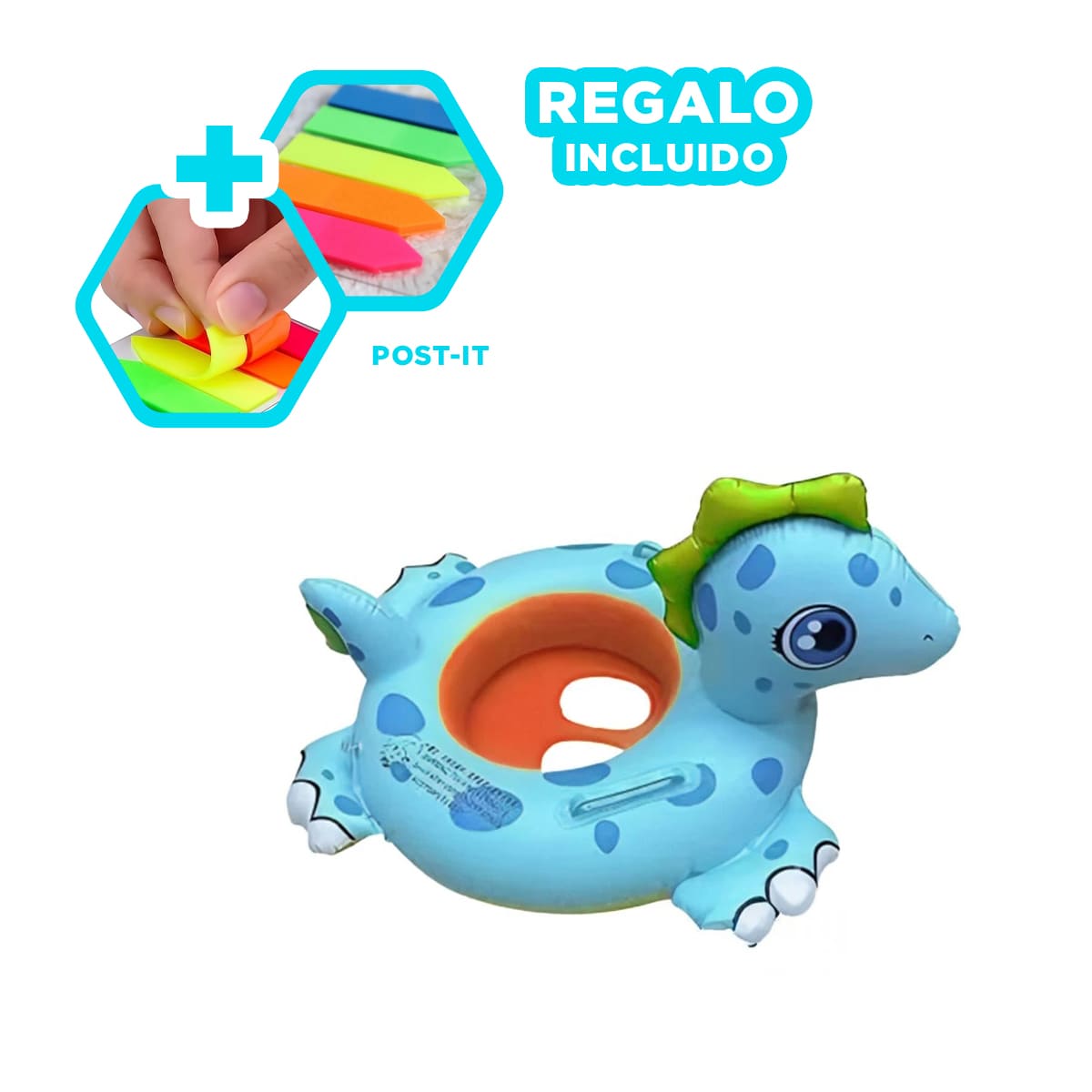 PACK5 FLOTADOR ERGONOMICO DE CABALLO Y+BANDERITAS ADHESIVAS - 1