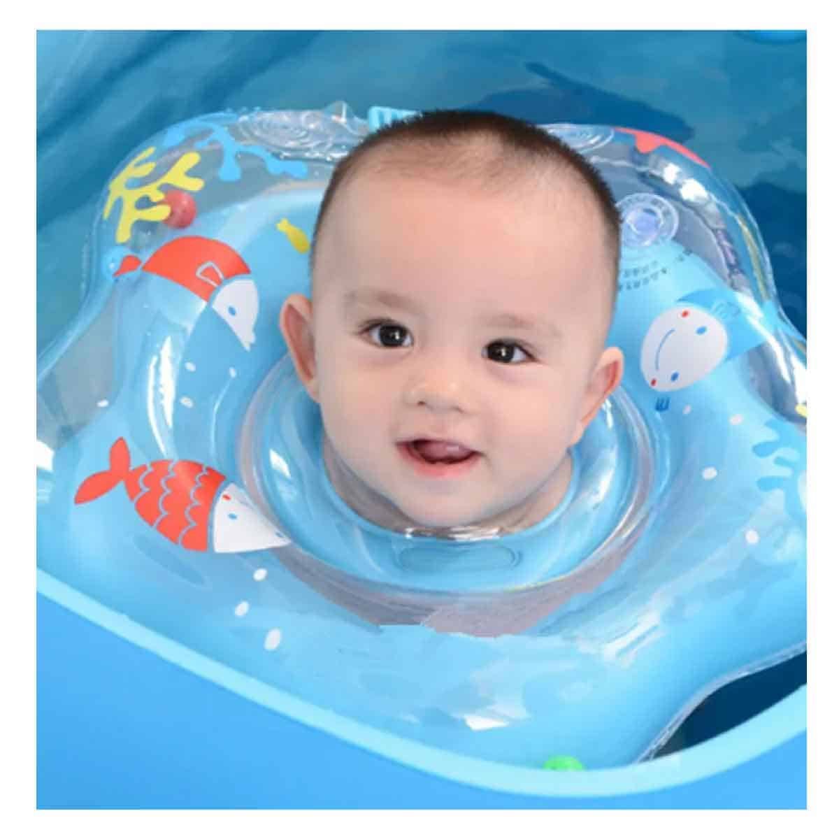PACK6 COLLAR FLOTANTE CELESTE DE CUELLO 66 X 44 CM PARA PISCINA FAMILIAR - 2