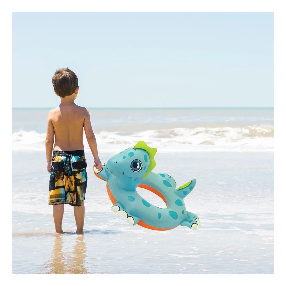 PACK4 FLOTADOR DE PISCINA CON FORMA DE CABALLO DE MAR PARA BEBE PARA JUEGOS Y+PAPEL REGALO - 5