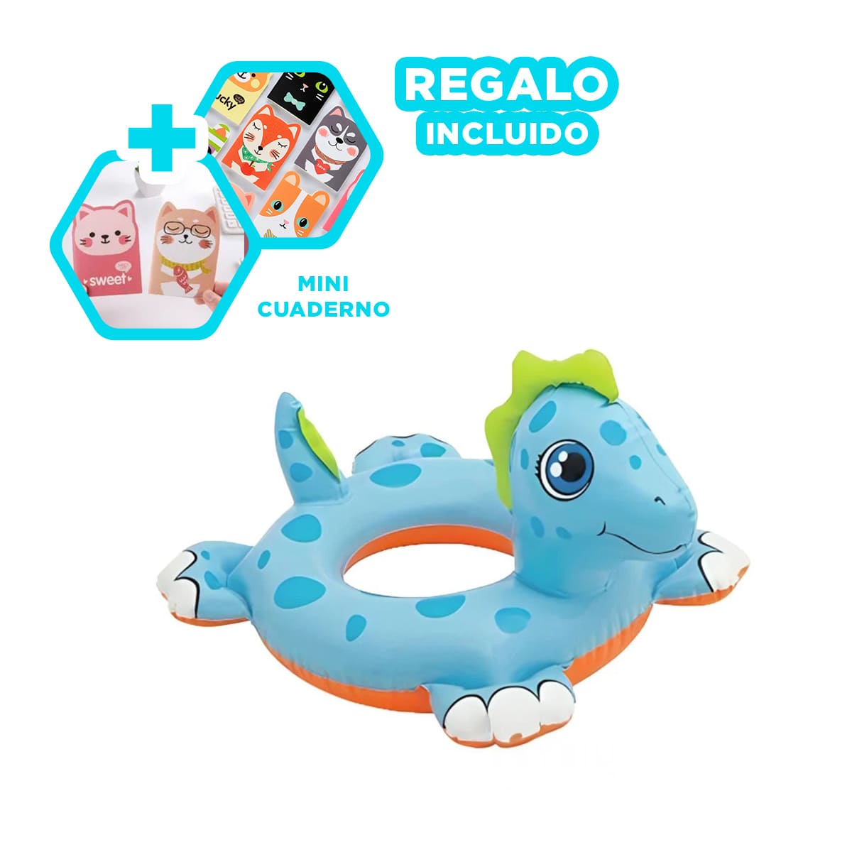 PACK2 FLOTADOR DURO INFANTIL DE CABALLO Y+REGALO AGENDITA - 1