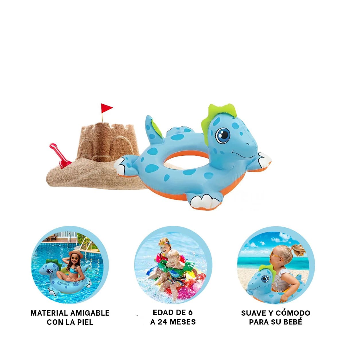 PACK2 FLOTADOR DURO INFANTIL DE CABALLO Y+REGALO AGENDITA - 3