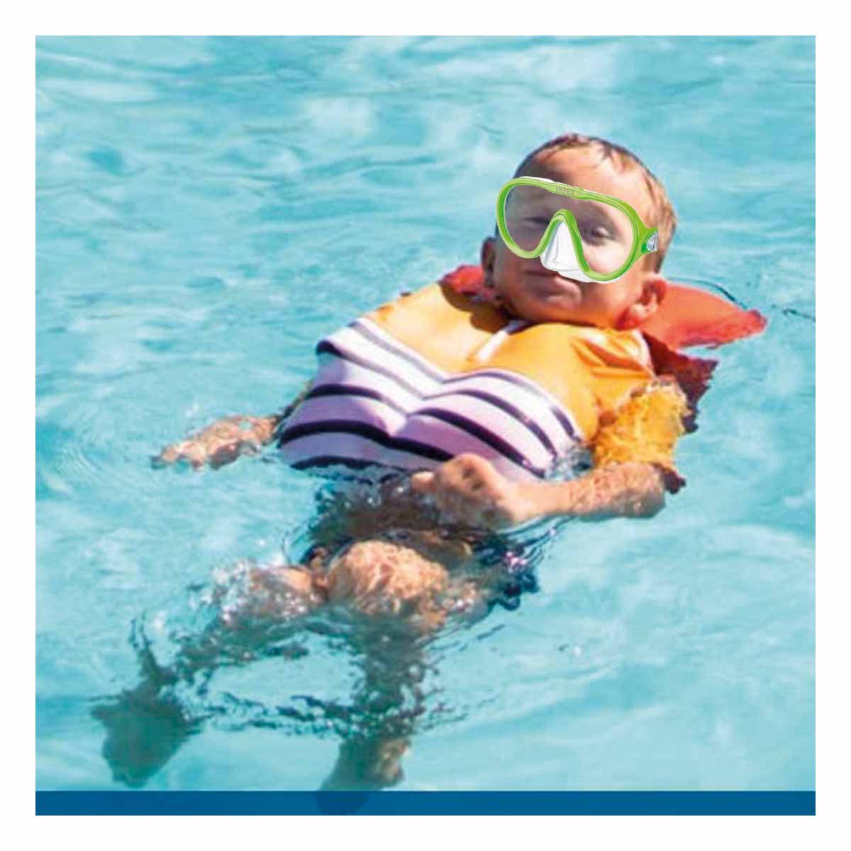 PACK6 VISOR DE NATACION VERDE COMODOS Y PERFECTOS PARA NINOS Y AMIGOS Y+REGALO STICKER - 5