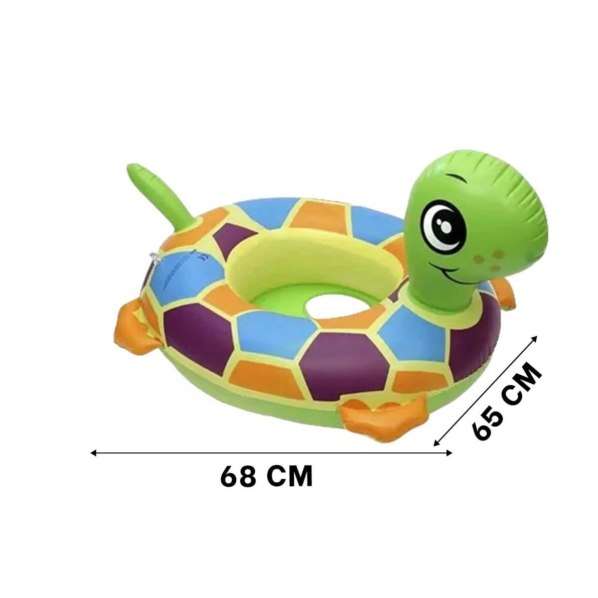 PACK4 COLLAR INFLABLE CON FORMA DE TORTUGA PARA BEBE PARA PISCINA EN CASA Y+PAPEL REGALO - 4