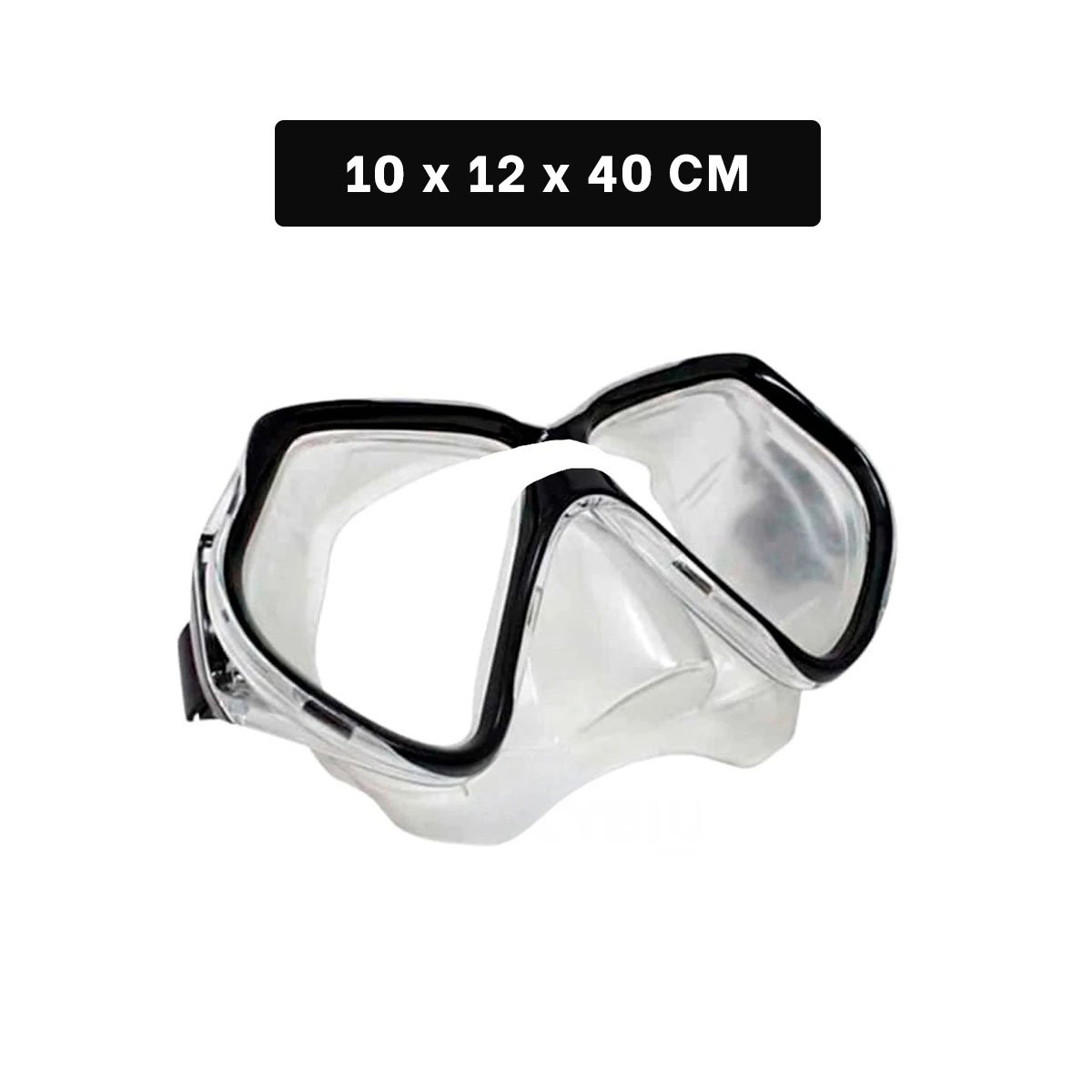 PACK4 LENTES ACUATICOS NEGRO CON VIDRIO NITIDO PARA USO SUBMARINO Y+REGALO STICKER - 4