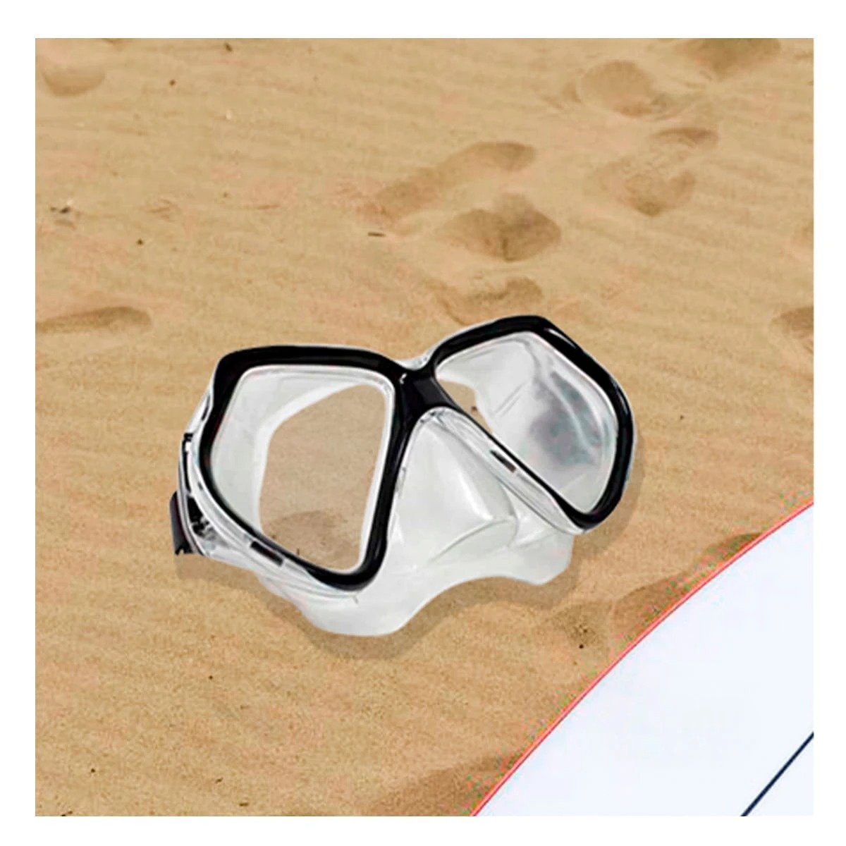PACK4 LENTES ACUATICOS NEGRO CON VIDRIO NITIDO PARA USO SUBMARINO Y+REGALO STICKER - 5