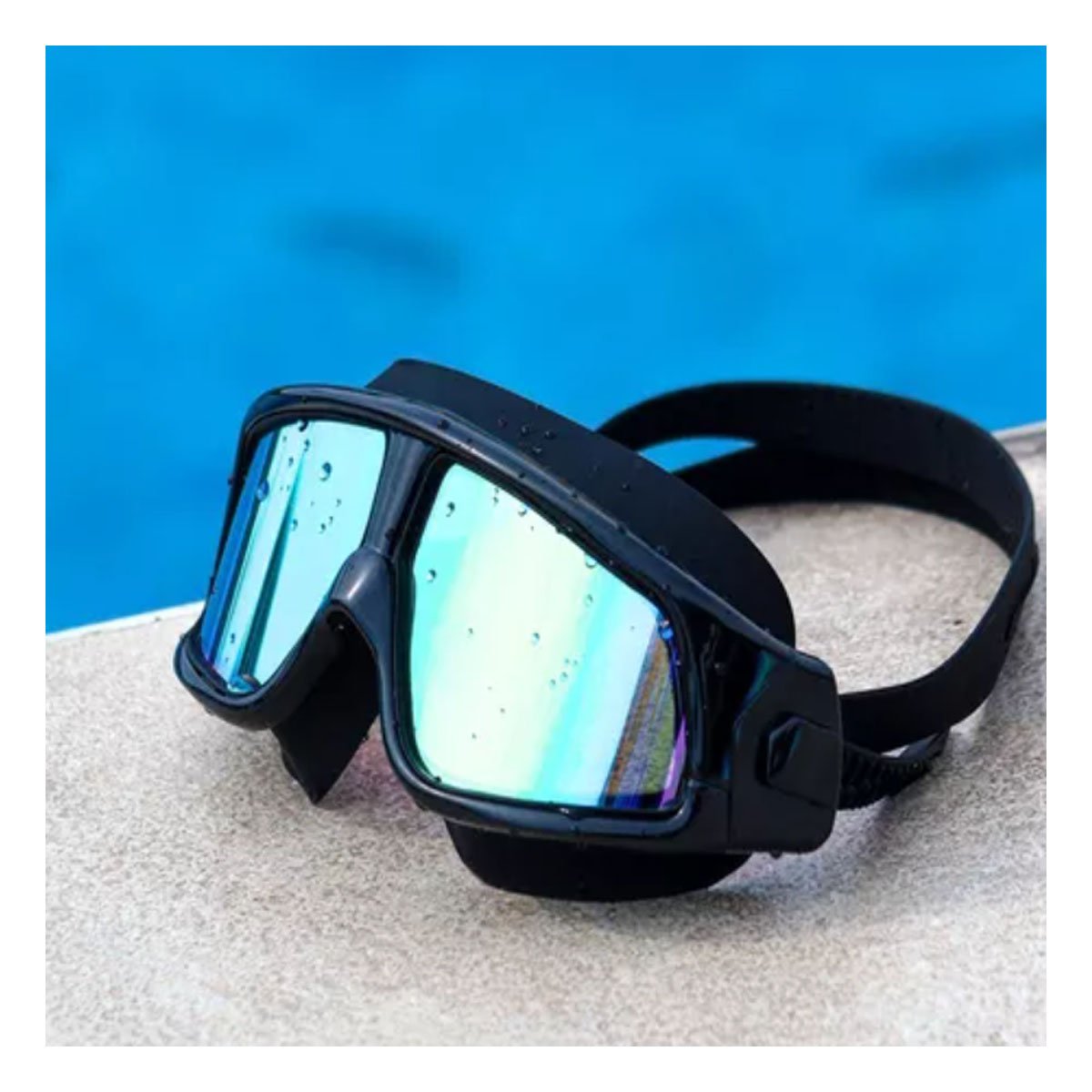 PACK6 CARETA DE NATACION CON LENTE TRANSPARENTE Y USO REGULAR PARA PISCINA Y+REGALO STICKER - 3