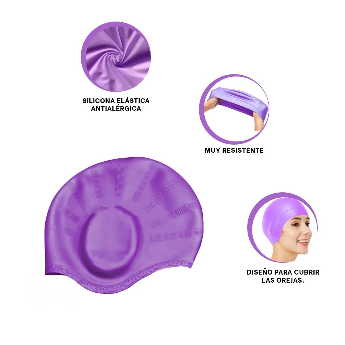 PACK4 GORRO DE DISEÑO ELEGANTE EN LILA Y+REGALO AGENDITA - 3