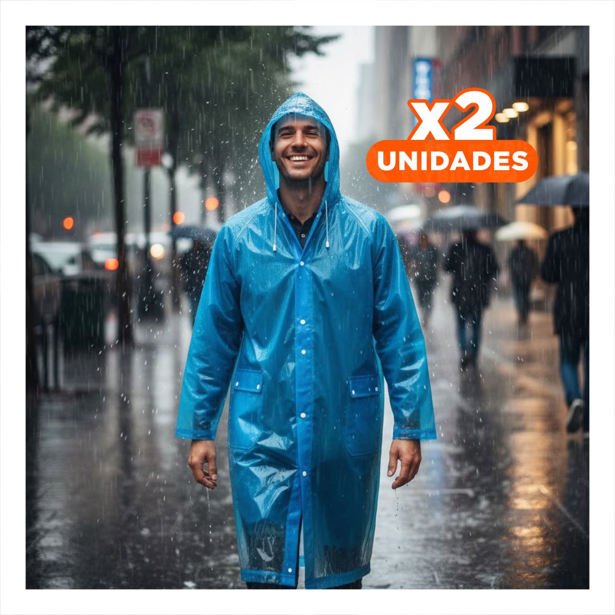 PACK2 IMPERMEABLE PRACTICO PARA NINOS Y NINAS EN DIAS DE LLUVIA Y+REGALO STICKER - 1