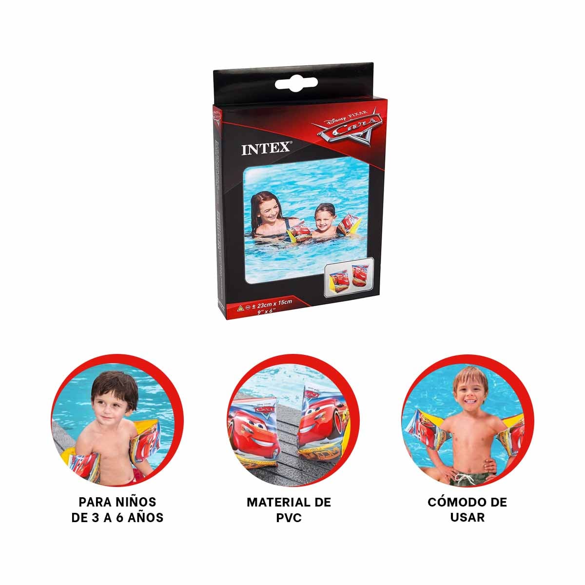 PACK6 SALVAVIDAS VERSATIL DE 23X15CM CARRO Y+LIGAS DE REGALO - 2