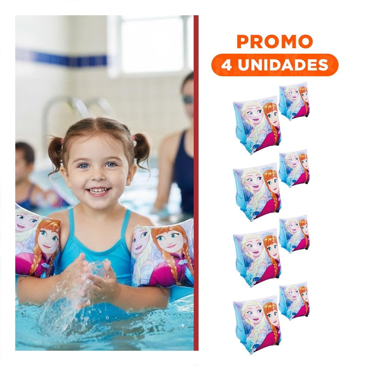 PACK4 ELEMENTO FLOTANTE PARA PISCINA CON DISENO INFANTIL Y+REGALO STICKER - 1