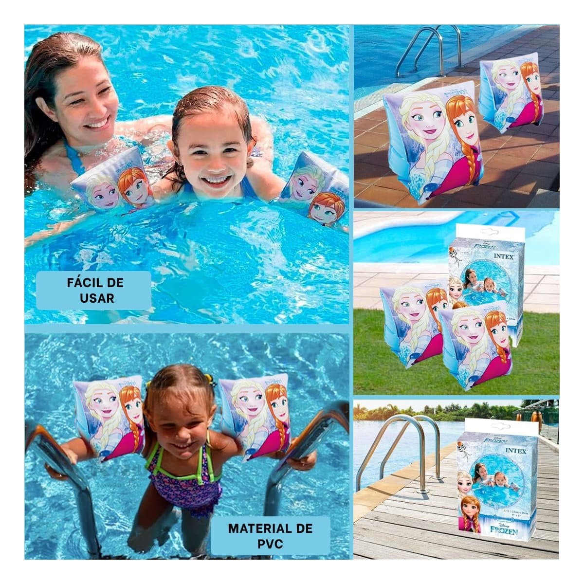 PACK6 BRAZALETES INFANTILES PARA FLOTACION CONTROLADA Y+PAPEL REGALO - 3