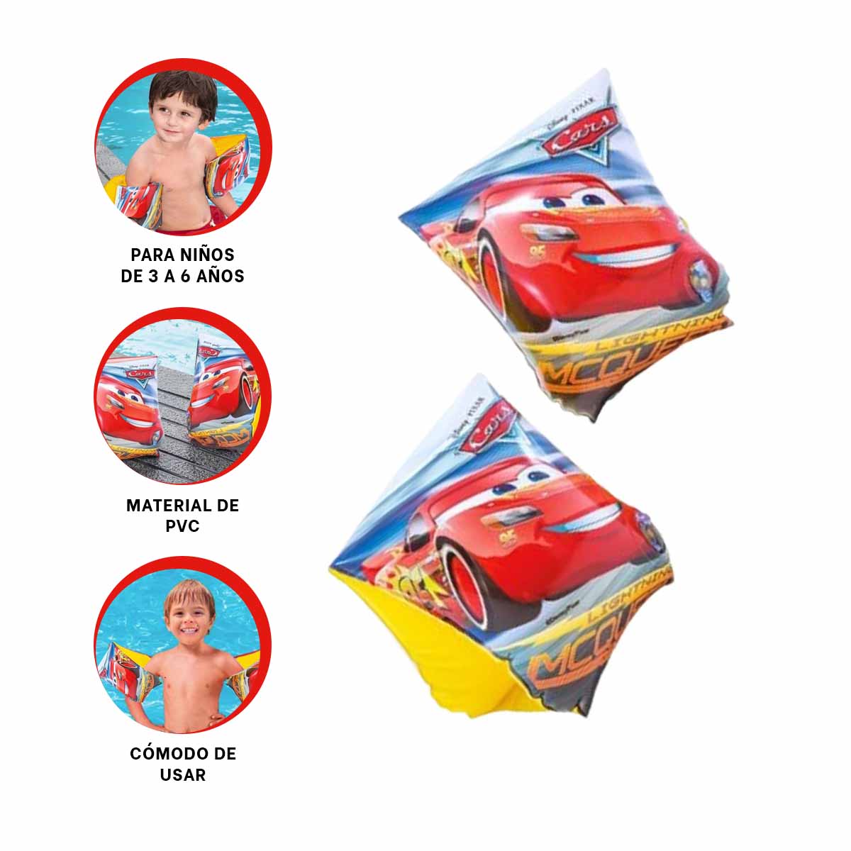 PACK4 SALVAVIDAS VERSATIL DE 23X15CM CARRO Y+LIGAS DE REGALO - 2