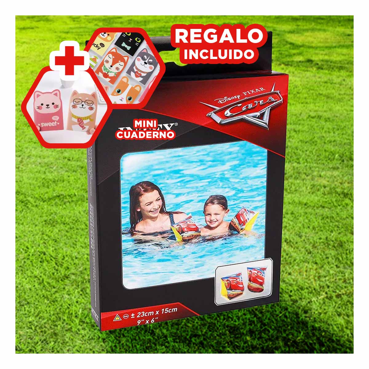 PACK2 SALVAVIDAS VERSATIL DE 23X15CM CARRO Y+LIGAS DE REGALO - 1