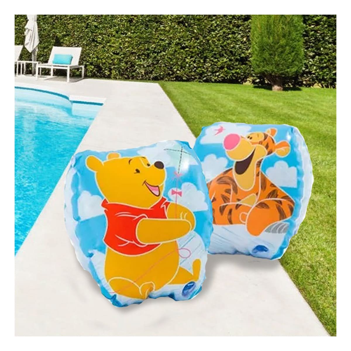 PACK12 BRAZALETES INFLABLES PARA RECREACION ACUATICA Y+REGALO STICKER - 5