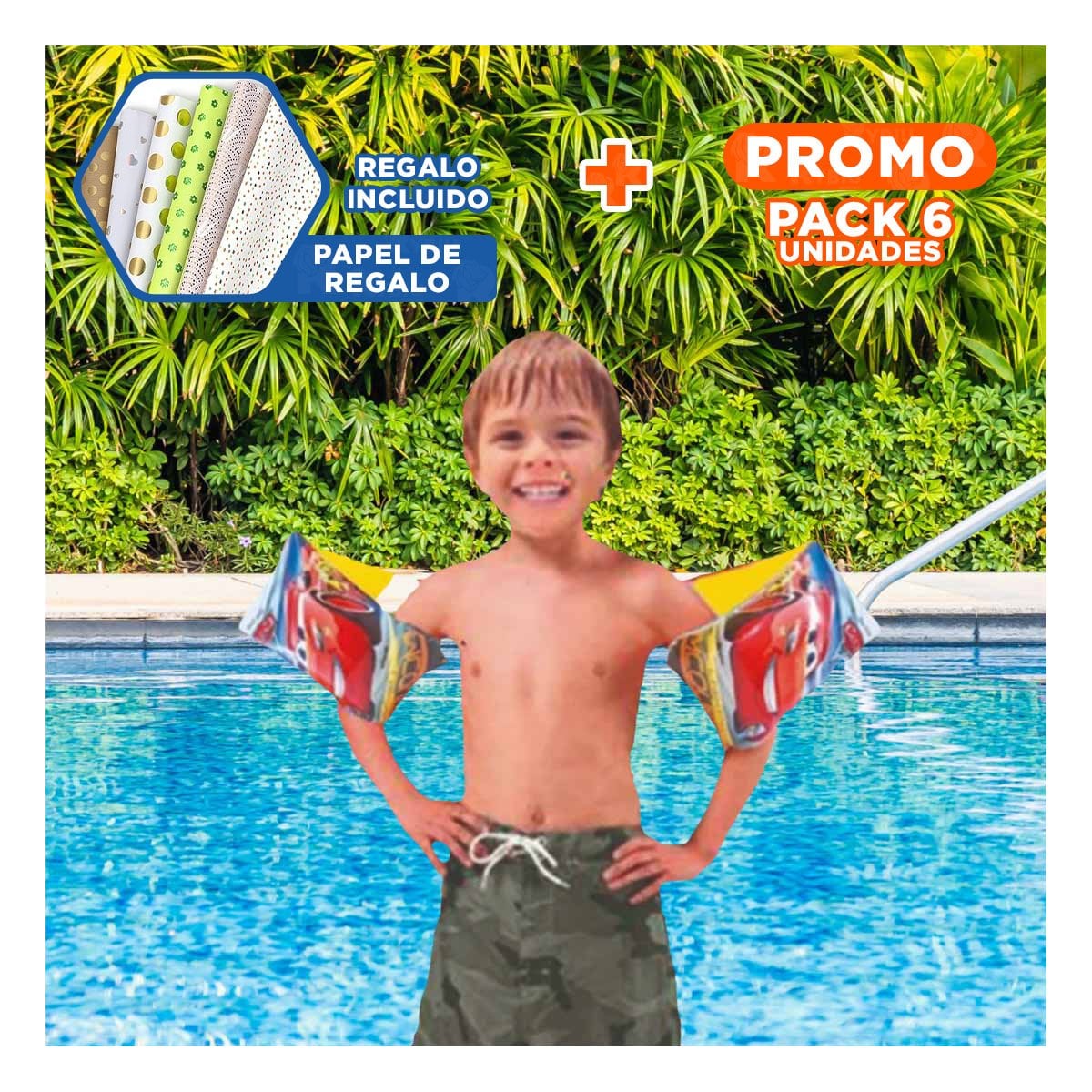PACK6 COMPLEMENTO INFANTIL PARA ACTIVIDADES DE VERANO Y+PAPEL REGALO - 1
