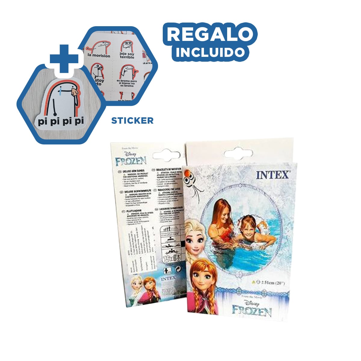 PACK9 FLOTADOR RESISTENTE DE 51CM PRINCESA Y+PAPEL DE REGALO - 1