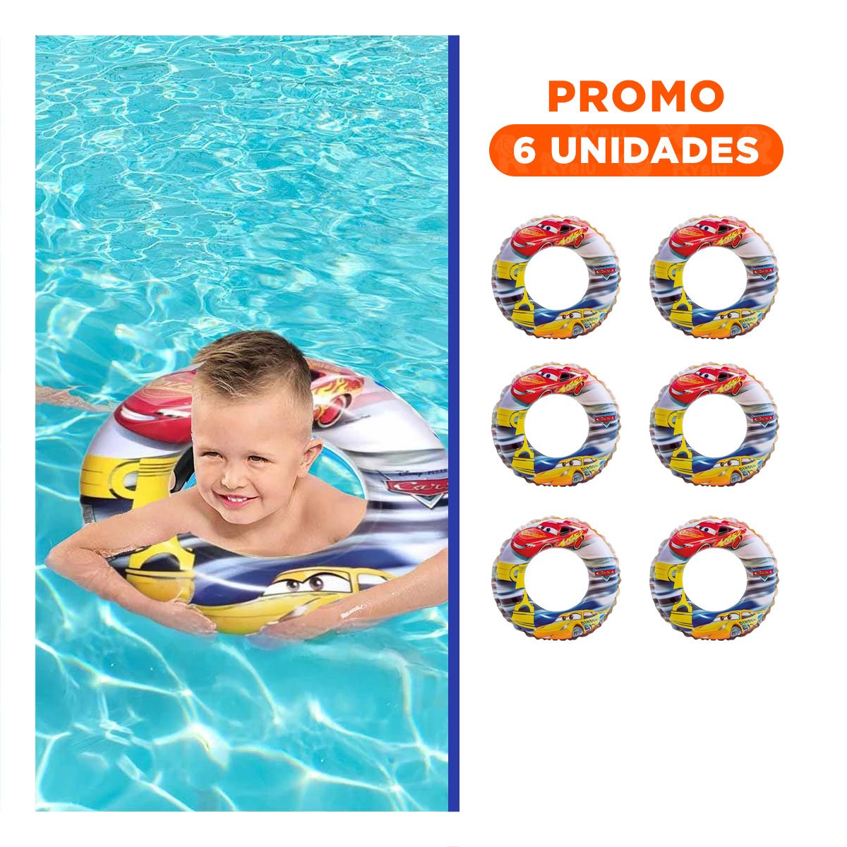 PACK6 PRODUCTO ACUATICO PARA NINOS CON FLOTACION ESTABLE - 1