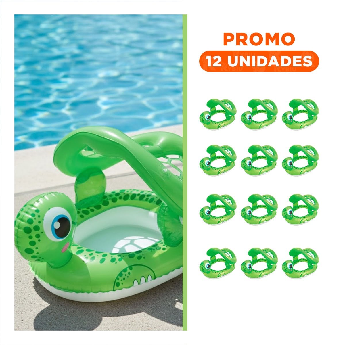 PACK12 ACCESORIO ACUATICO PARA ENTRENAMIENTO Y DIVERSION EN PISCINA Y+REGALO STICKER - 1