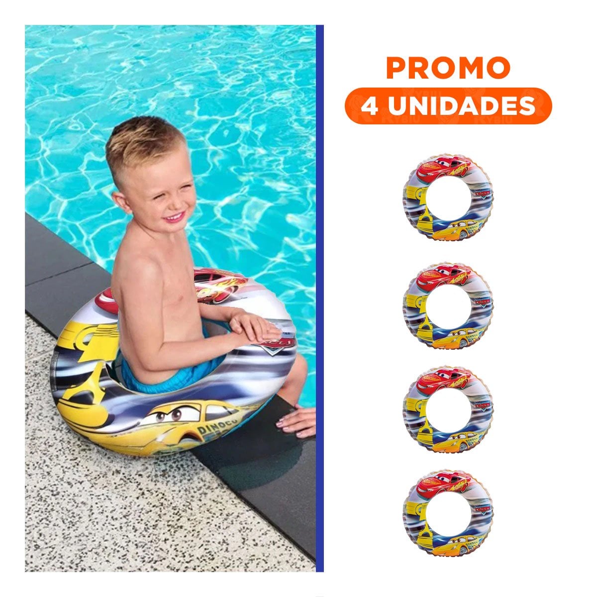 PACK4 ARO DE AGUA INFANTIL PARA ACTIVIDADES RECREATIVAS Y+REGALO STICKER - 1