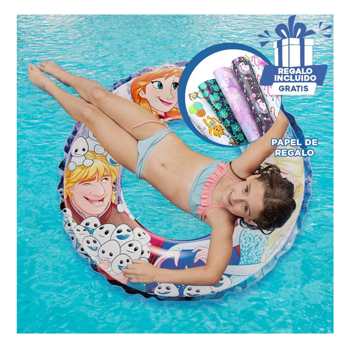 FLOTADOR DINAMICO DE 51CM PRINCESA Y+PAPEL DE REGALO - 1