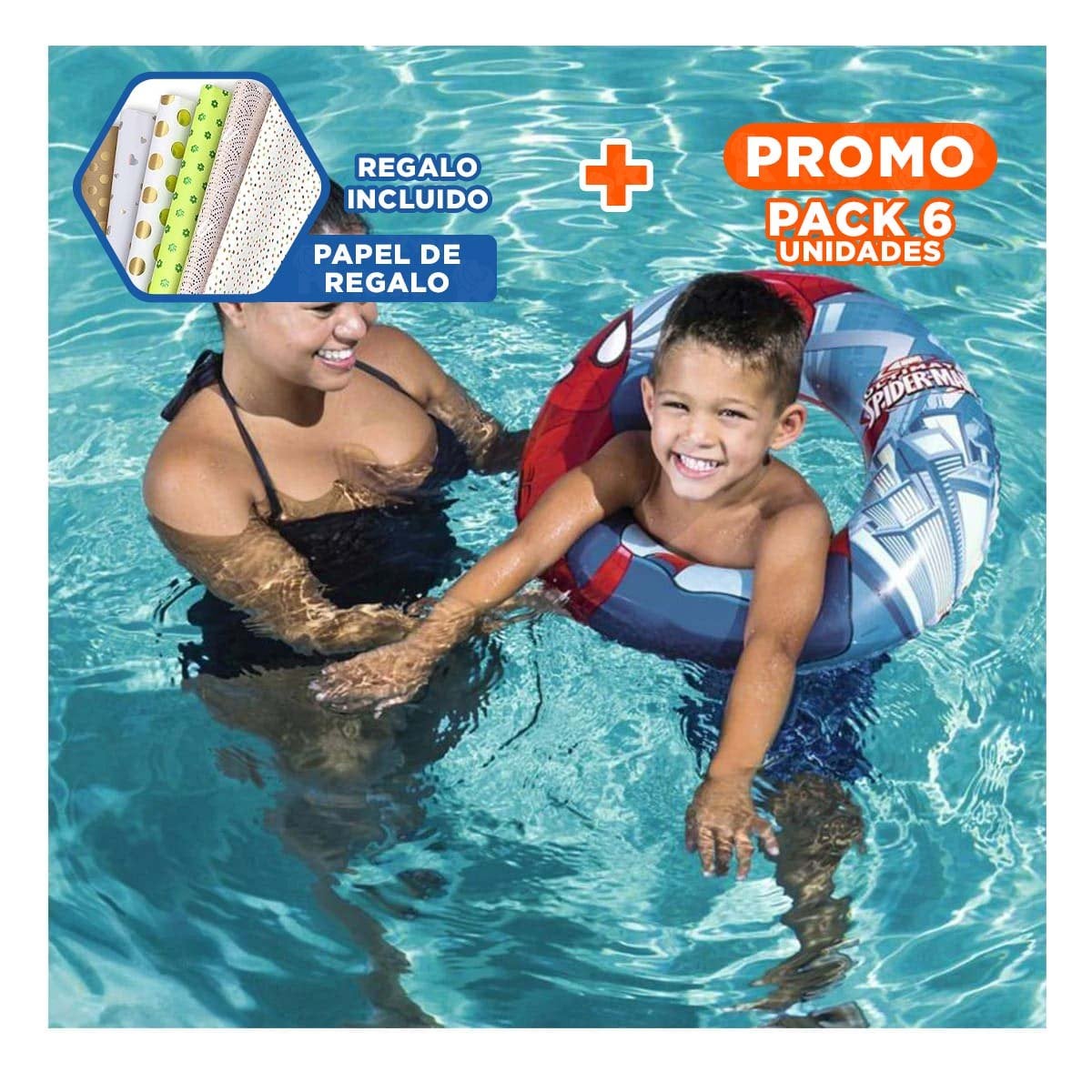 PACK6 ARO DE AGUA AMPLIO PARA ACTIVIDADES RECREATIVAS Y+PAPEL REGALO - 1