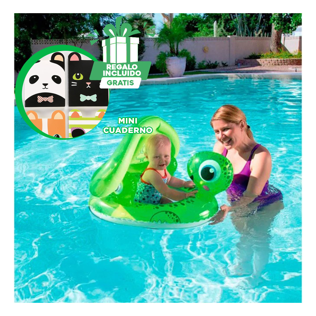 SALVAVIDAS VERSATIL ARO DE 51CM PRINCESA Y+GIFT MINIAGENDA - 1