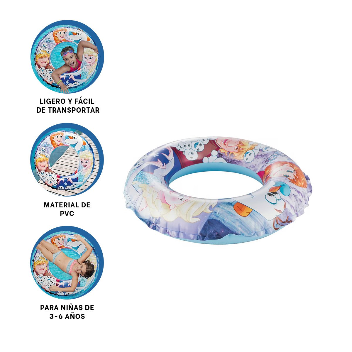ARO DE AGUA INFANTIL CON MEDIDA ADECUADO PARA PISCINA - 3