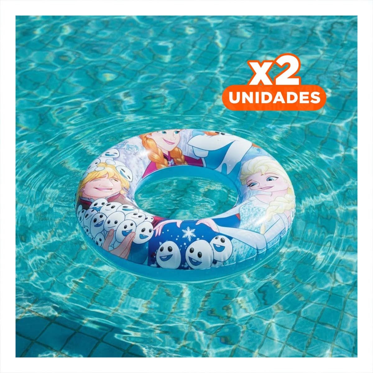PACK2 FLOTADOR ARO RESISTENTE PARA USO FRECUENTE EN PISCINA Y+REGALO STICKER - 1